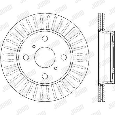 Диск гальмівний TOYOTA ECHO, JURID (562443JC) Диск гальмівний TOYOTA ECHO, JURID (562443JC)