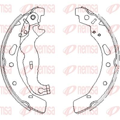 Комплект тормозных колодок, FORD FIESTA, MAZDA 2, REMSA (424200) Комплект тормозных колодок, FORD FIESTA, MAZDA 2, REMSA (424200)