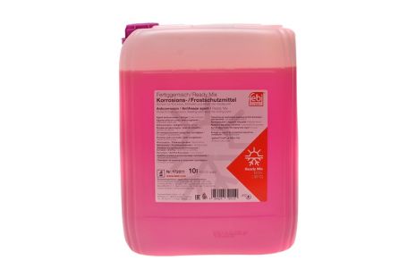 Охолоджувальна рідина 10L (-35С) (фіолетовий) G12Plus (заміна 8 років !!!) VW, FEBI BILSTEIN (172011)
