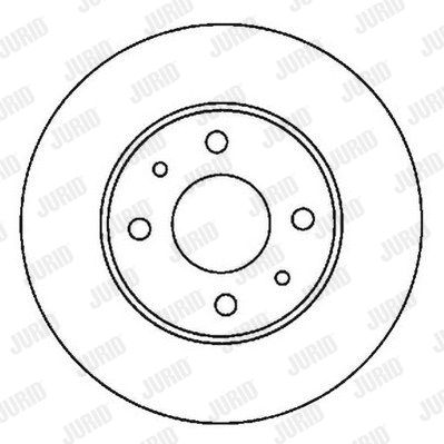 Диск тормозной NISSAN SUNNY, JURID (562024JC)