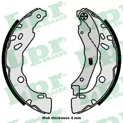 Тормозные колодки для барабанов, CITROEN C3, PEUGEOT 208, LPR (01109)