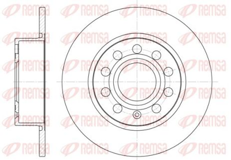 Диск тормозной MERCEDES-BENZ B-CLASS, SEAT LEON, REMSA (664900)