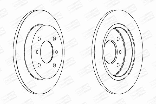 Диск гальмівний NISSAN PRIMERA, CHAMPION (562032CH) Диск гальмівний NISSAN PRIMERA, CHAMPION (562032CH)