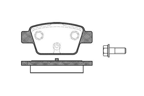 Колодки тормозные дисковые, FIAT ALFA, REMSA (086100)