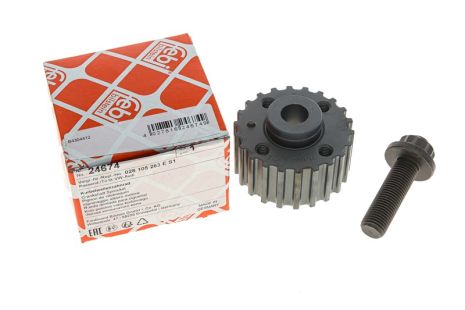 Шестерня к/вала (з болтом) 1,6D/1,9D 8/83- VW, FEBI BILSTEIN (24674)