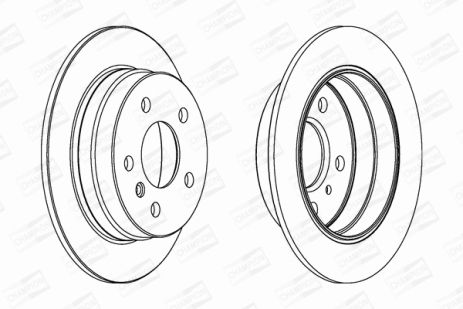 Диск тормозной MERCEDES-BENZ B-CLASS, CHAMPION (562274CH)