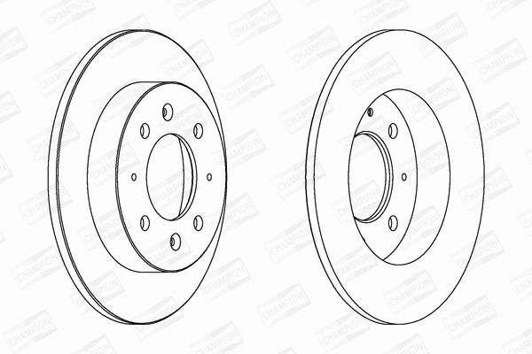 Диск тормозной KIA CERATO, CHAMPION (562788CH) Диск тормозной KIA CERATO, CHAMPION (562788CH)
