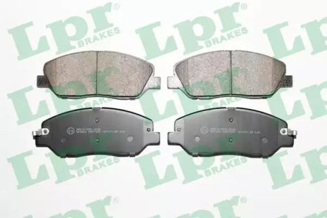 Колодки тормозные, KIA 581014DU00, HYUNDAI 581012BA00, LPR (05P1382)