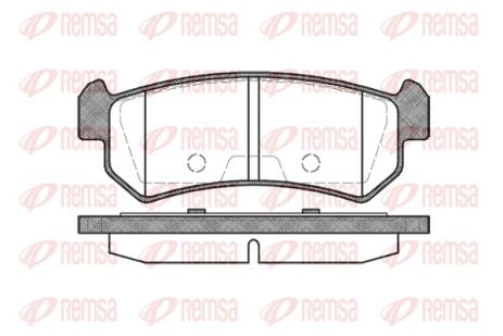 Комплект тормозных колодок, дисковый тормоз, CHEVROLET LACETTI, DAEWOO LACETTI, REMSA (104800) Комплект тормозных колодок, дисковый тормоз, CHEVROLET LACETTI, DAEWOO LACETTI, REMSA (104800)