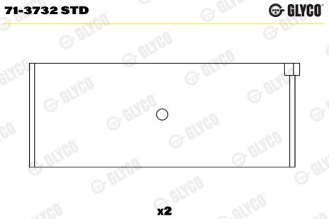 Вкладыш нижней головки шатуна 713732STD WESTFIELD SKODA