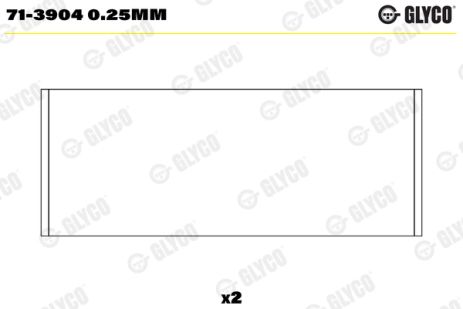 Вкладыш нижней головки шатуна 713904025MM SKODA FORD Вкладыш нижней головки шатуна 713904025MM SKODA FORD