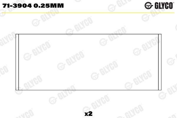 Вкладыш нижней головки шатуна 713904025MM SKODA FORD Вкладыш нижней головки шатуна 713904025MM SKODA FORD