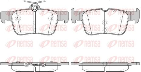 Колодки тормозные дисковые, FORD 2110582, FORD MONDEO, REMSA (155142) Колодки тормозные дисковые, FORD 2110582, FORD MONDEO, REMSA (155142)