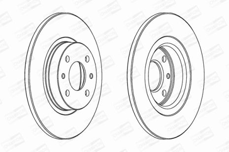 Диск гальмівний CHRYSLER YPSILON, NISSAN VANETTE, CHAMPION (561469CH)