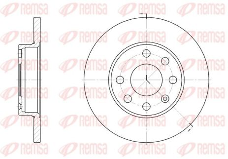 Диск тормозной BEDFORD ASTRAMAX, CHEVROLET CORSA, REMSA (605900) Диск тормозной BEDFORD ASTRAMAX, CHEVROLET CORSA, REMSA (605900)