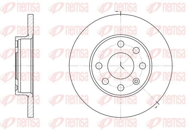 Диск тормозной BEDFORD ASTRAMAX, CHEVROLET CORSA, REMSA (605900) Диск тормозной BEDFORD ASTRAMAX, CHEVROLET CORSA, REMSA (605900)
