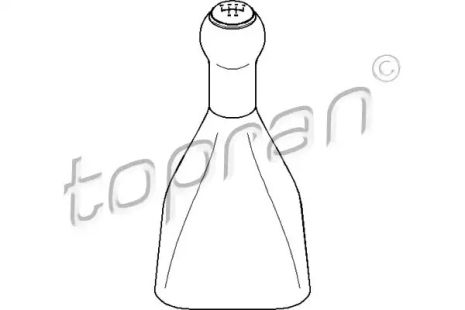 Обшивка важіля переключения, TOPRAN (112858)