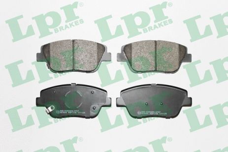 Комплект тормозных колодок, дисковый тормоз, KIA OPTIMA, HYUNDAI SONATA, LPR (05P1736)