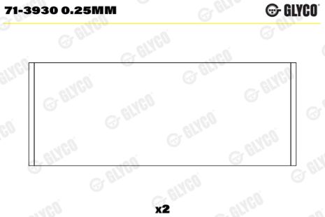 Вкладыш нижней головки шатуна 713930025MM MAN SKODA