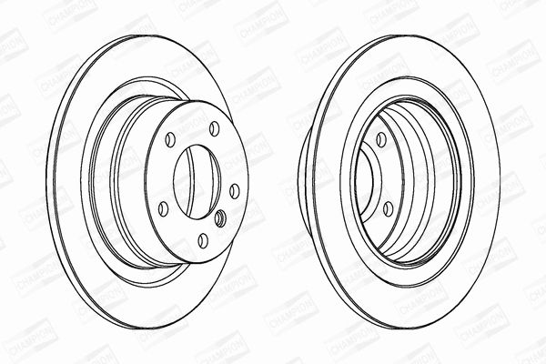Диск гальмівний BMW 1, CHAMPION (562310CH) Диск гальмівний BMW 1, CHAMPION (562310CH)