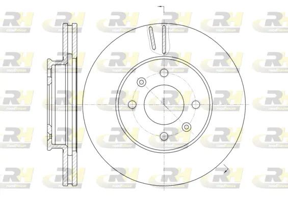 Диск тормозной KIA RIO, HYUNDAI SOLARIS, ROAD HOUSE (6102310) Диск тормозной KIA RIO, HYUNDAI SOLARIS, ROAD HOUSE (6102310)