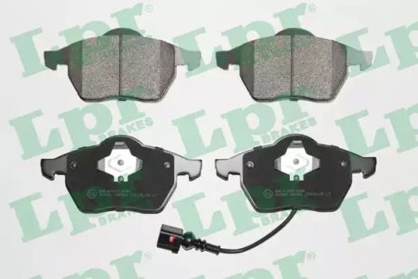 Колодки тормозные для дисков (f, v, с датчиком), AUDI A3, SKODA OCTAVIA, LPR (05P969)