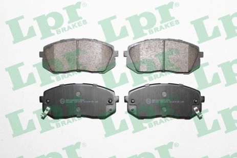 Комплект тормозных колодок, HYUNDAI KIA, KIA 581011DE00, LPR (05P1415)