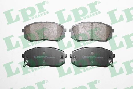 Комплект тормозных колодок, HYUNDAI KIA, KIA 581011DE00, LPR (05P1415)