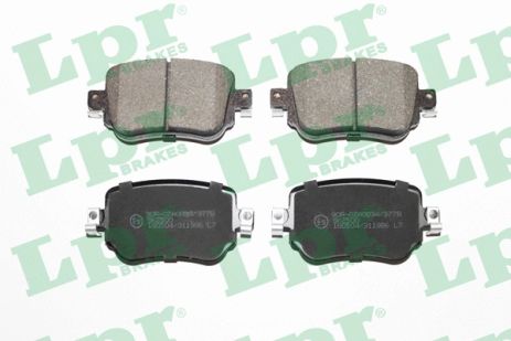 Комплект тормозных колодок, дисковый тормоз, skoda octavia, SKODA OCTAVIA, SEAT LEON, LPR (05P1986)