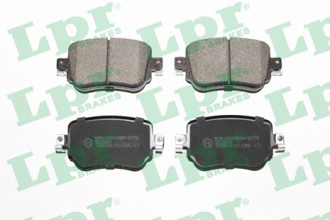 Комплект тормозных колодок, дисковый тормоз, skoda octavia, SKODA OCTAVIA, SEAT LEON, LPR (05P1986)