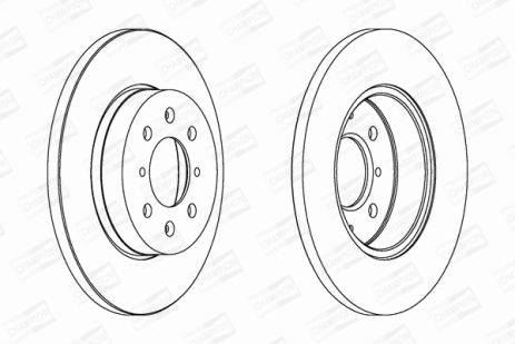 Диск тормозной MG MG, ROVER 25, CHAMPION (562082CH) Диск тормозной MG MG, ROVER 25, CHAMPION (562082CH)