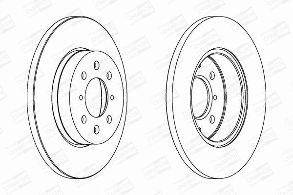 Диск тормозной MG MG, ROVER 25, CHAMPION (562082CH) Диск тормозной MG MG, ROVER 25, CHAMPION (562082CH)