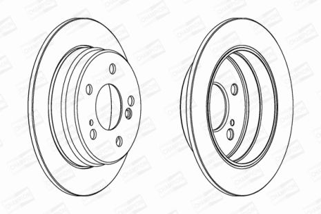 Диск тормозной LIFAN 320, MERCEDES-BENZ 190, CHAMPION (561333CH)