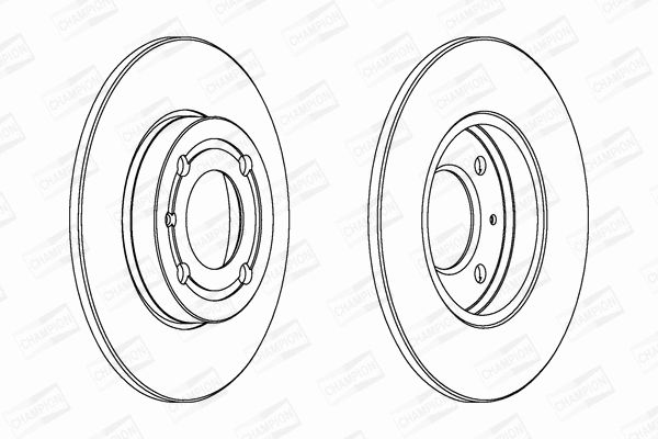 Диск гальмівний SEAT AROSA, VW POLO, CHAMPION (561980CH) Диск гальмівний SEAT AROSA, VW POLO, CHAMPION (561980CH)
