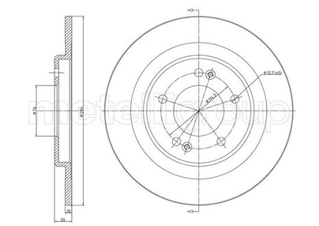 Диск тормозной KIA SELTOS, HYUNDAI i30, CIFAM (8001441C)