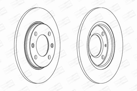 Диск тормозной PEUGEOT 206, CITROËN XSARA, CHAMPION (561555CH)
