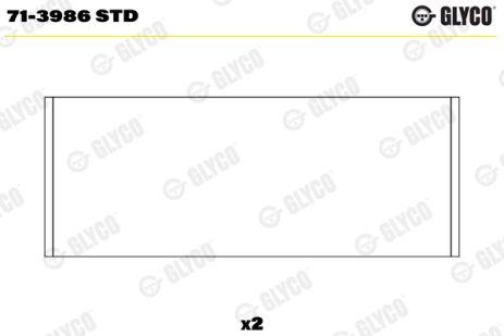 Вкладыш нижней головки шатуна 713986STD MAZDA SUZUKI Вкладыш нижней головки шатуна 713986STD MAZDA SUZUKI