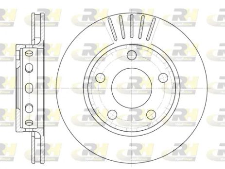 Диск гальмівний VW PASSAT, AUDI A4, ROAD HOUSE (683510) Диск гальмівний VW PASSAT, AUDI A4, ROAD HOUSE (683510)