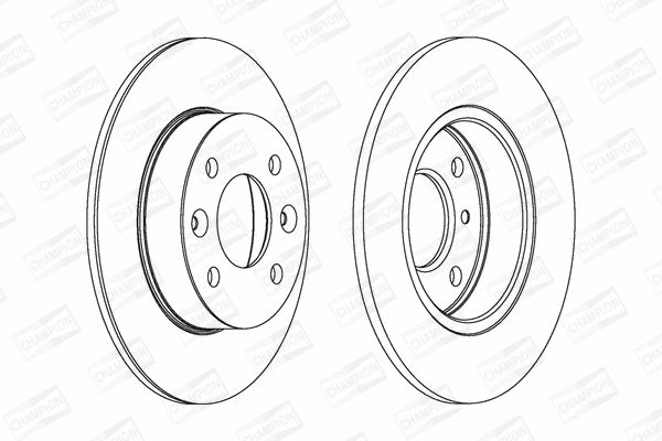 Диск гальмівний RENAULT TWINGO, CHAMPION (561257CH) Диск гальмівний RENAULT TWINGO, CHAMPION (561257CH)