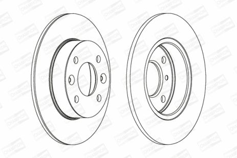 Диск гальмівний RENAULT TWINGO, CHAMPION (561257CH) Диск гальмівний RENAULT TWINGO, CHAMPION (561257CH)