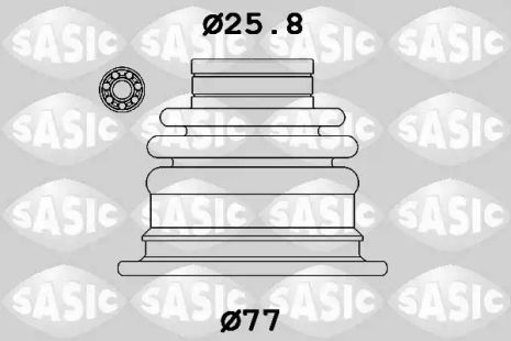 Комплект пыльника, DACIA RENAULT, DACIA 392414459R, SASIC (1904052)