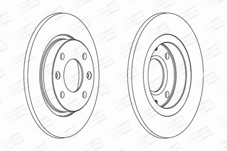 Диск тормозной PEUGEOT 106, CITROËN SAXO, CHAMPION (561253CH)
