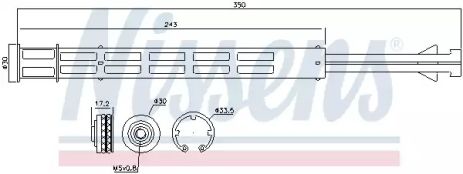 Осушитель, кондиционер 95358 VW MERCEDESBENZ Осушитель, кондиционер 95358 VW MERCEDESBENZ