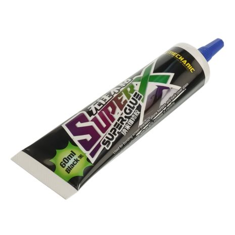 Клей силіконовий Mechanic Super X, чорний, 60ml, в тюбику з дозатором, швидковисихаючий