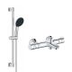 Ванний змішувач Grohe Grohtherm 800 34567000 з душовим гарнітуром 27853001 (34567001)