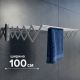 Сушарка для білизни настінна розкладна Milton 100 см Сушарка для білизни настінна розкладна Milton 100 см