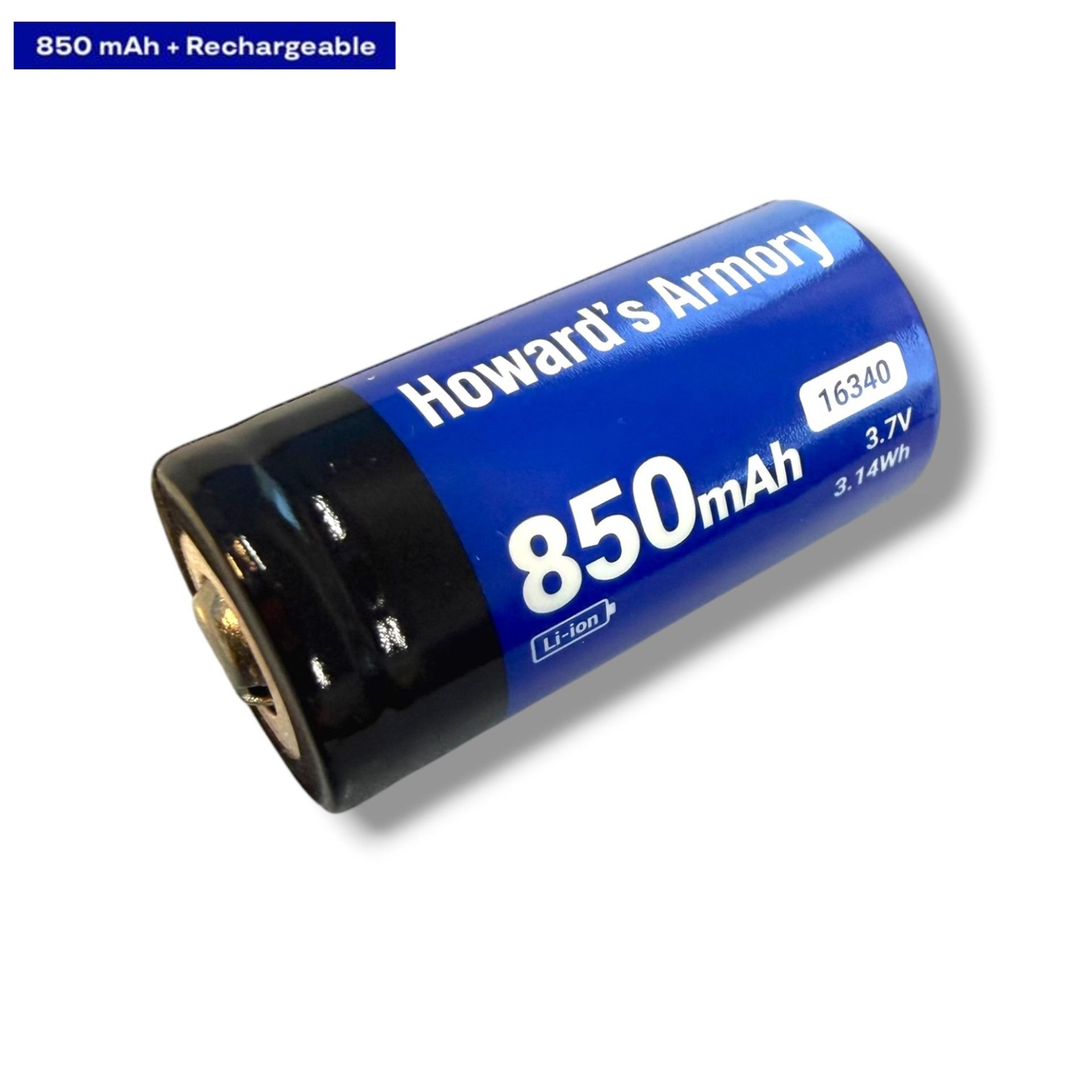 Литиевый аккумулятор CR123A/16340, емкость 850mAh 3.7V Литиевый аккумулятор CR123A/16340, емкость 850mAh 3.7V