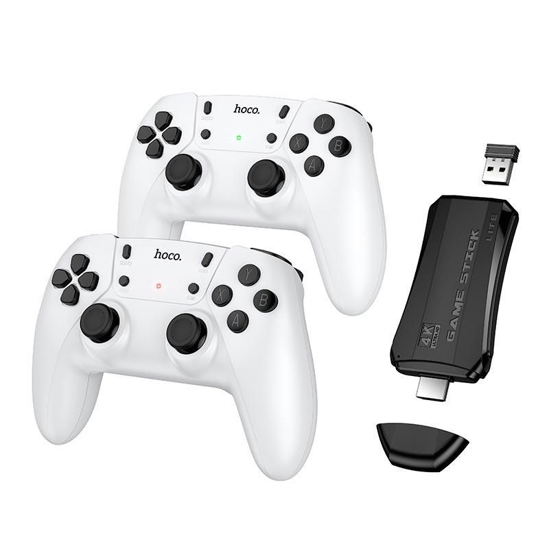 Набір відеоігор з контролерами HOCO Collection game box+two wireless gamepads set GA31 |2.4G, HDTV| white Набір відеоігор з контролерами HOCO Collection game box+two wireless gamepads set GA31 |2.4G, HDTV| white