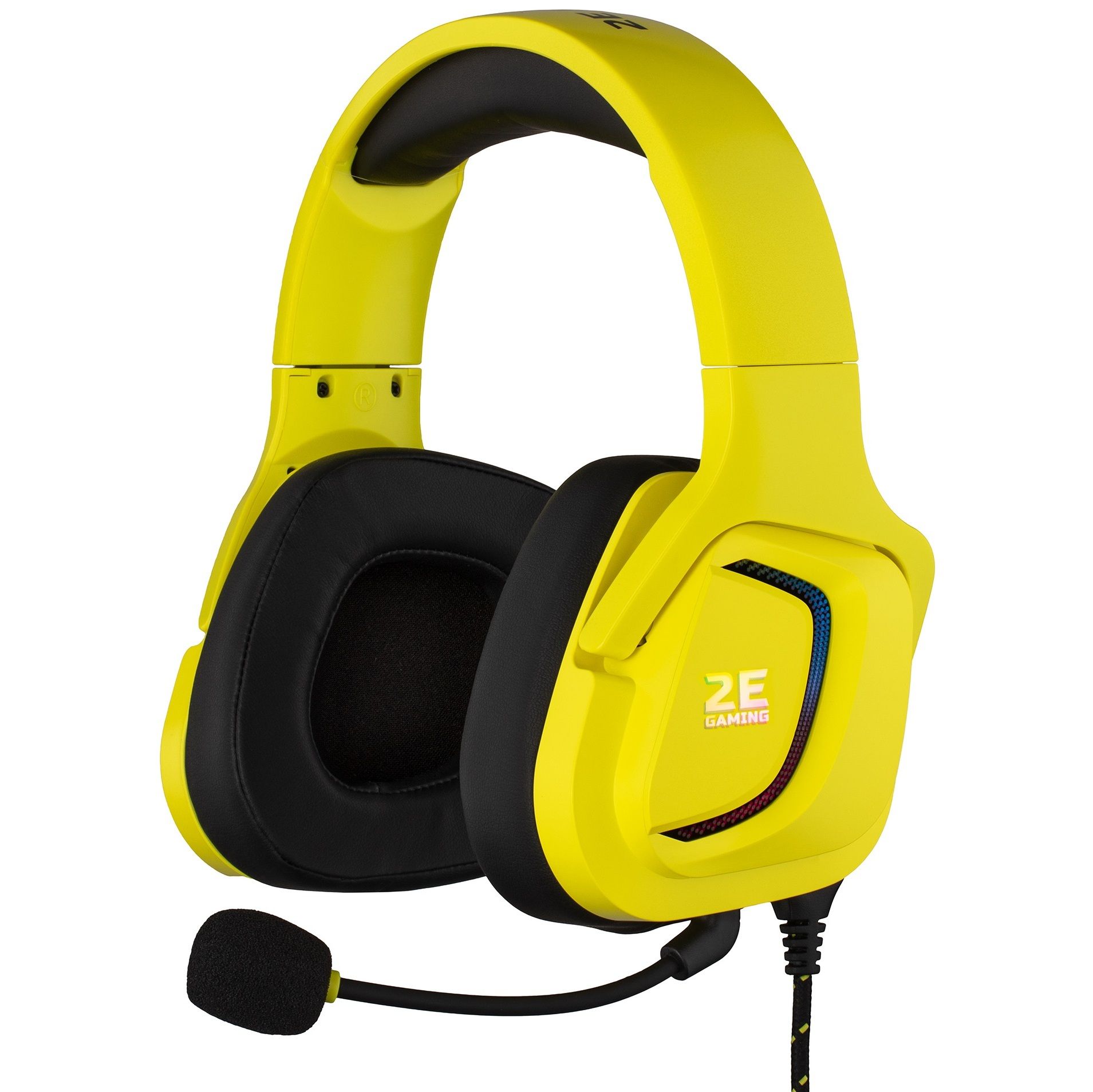 Навушники з мікрофоном 2E HG340 RGB USB 7.1 Yellow (2E-HG340YW-7.1) Навушники з мікрофоном 2E HG340 RGB USB 7.1 Yellow (2E-HG340YW-7.1)
