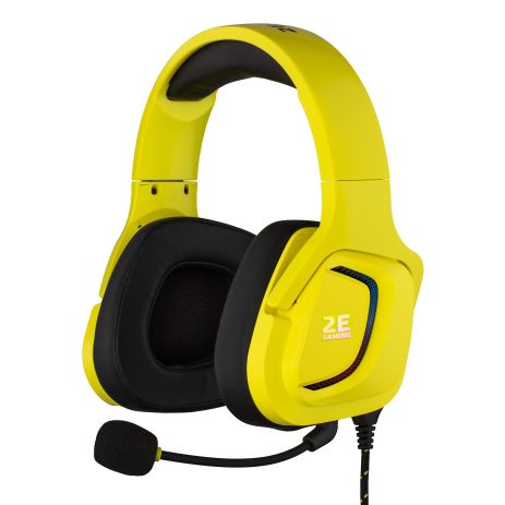 Навушники з мікрофоном 2E HG340 RGB 3.5mm Yellow (2E-HG340YW) Навушники з мікрофоном 2E HG340 RGB 3.5mm Yellow (2E-HG340YW)